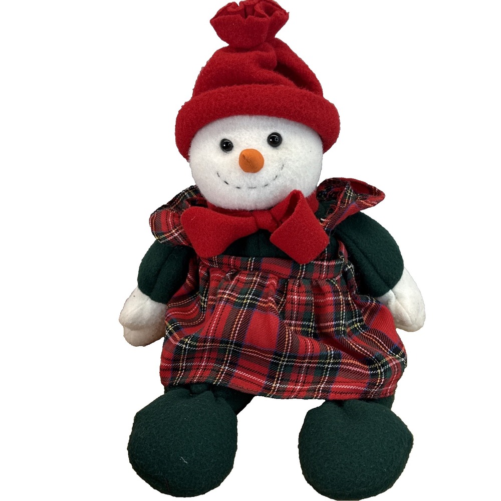 JgI Classic Christmas Snowwoman Plush Tender Hearted Collectibles 15" Musical